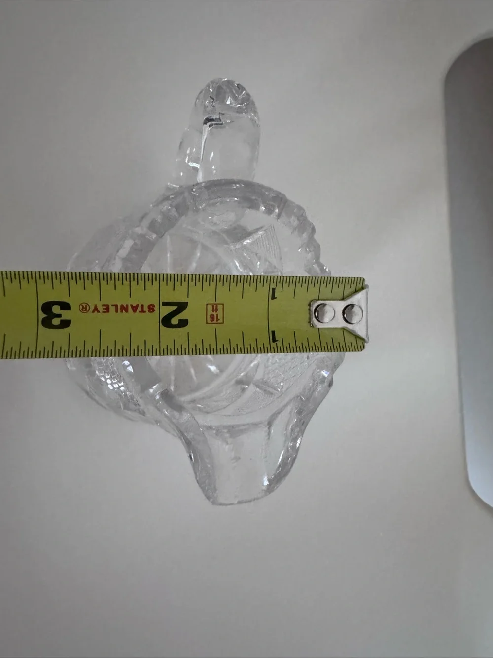 Vintage Cut Crystal Mini Creamer Pitcher ABP Style Hobstar Starburst Heavy Glass